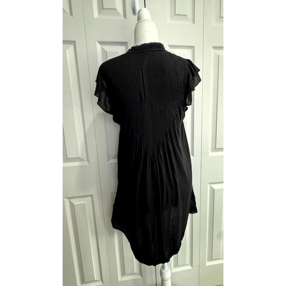 Poupette St Barth Sasha Cover-Up Mini Dress Women's Small Black 100% Viscose - Picture 5 of 10
